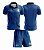 Conjunto Camisa Manga Curta e Shorts | Masculino | Coleção Copa 94 | Azul - Imagem 1