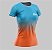 Camiseta Feminina | Beach Tennis | Azul e Laranja - Imagem 1