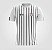 Camiseta Masculina | Coleção Manto | Listrada Preta e Branca - Imagem 1