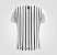Camiseta Masculina | Coleção Manto | Listrada Preta e Branca - Imagem 2
