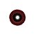 Caixa com 5 Disco Flap de Manta Vortex Médio Vermelho 115 x 22 mm - Imagem 3