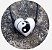 Aromatizador Pessoal - Coração Branco - Símbolo Yin Yang - Imagem 1