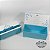 Caixa para convite/lembrança Branca com Azul Tiffany - tam:18x8x6cm - Imagem 2