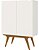 Armario Lyon Alto Off White / Cinamomo - Imagem 1