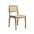 Conjunto Mesa Capri 1,30 cm com 4 Cadeiras em Madeira Tauari e Palha - Imagem 6
