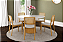 Conjunto Mesa Maya 1,50 e 7 Cadeiras Cinamomo Tecido Bege (5 Cadeiras produção + 2 Loja) - Imagem 1