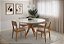 Conjunto Mesa Redonda e 4 Cadeiras Turim Encosto de Palha Natural - Imagem 3