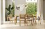 Conjunto Mesa Lyon 1,60 e 6 Cadeiras Turim Cinamomo Tecido Bege - Imagem 1