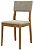 Conjunto Mesa Maya 1,50 e 5 Cadeiras Turim Cinamomo Tecido Bege - Imagem 4