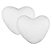 Capa de Almofada Coração Branca - Imagem 1