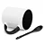 Caneca de Porcelana com Colher - Preta - Imagem 2