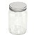 Pote Mason Jar de Vidro Transparente com Tampa Fechada 450ml - Sublimação - Imagem 1