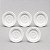 Kit 5 Pires Para Xícara 180ml/200ml Porcelana Branca - P/ Casa, Padarias, Restaurantes - Imagem 1