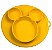 Prato Mickey de  Silicone C/ Divisória e sucção - Imagem 1