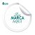 Etiqueta Adesiva 6x6cm Vinil Branco Personalizado – Mod.: ADE66 - Imagem 1