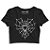 Blusa Cropped Coração de Teia - Estilo Alternativo - Imagem 2