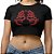 Blusa Cropped Estampa Dragão Chines - Imagem 4