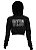 Led Zeppelin - Cropped Moletom Manga Longa - Preto - Imagem 1