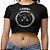 Gato Preto Blusa Cropped Alternativo - Imagem 1