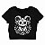 Blusa Cropped Alternativo Baphometinho de Gravata - Imagem 2