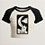Cropped Raglan Gato Tarot The Moon - Imagem 2