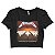 Cropped Metallica Master of Puppets Blusa Algodão Manga Curta Preta - Imagem 2