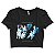 Cropped Black Sabbath Heaven and Hell Blusa Algodão Manga Curta Preta - Imagem 2