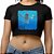 Cropped Nirvana Nevermind Blusa Algodão Manga Curta Preta - Imagem 1