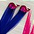 Par cabelo mágico de Sereia Roxo e Pink Baleia Pink - Imagem 3