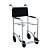 Cadeira de Rodas para Banho CDS201 Preta Até 85Kg - CDS - Imagem 1