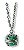 Colar Difusor Redondo - Pingente 16mm - Verde - Liga de Zinco - Imagem 1