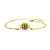 Pulseira Difusor - Pingente 10mm Mini - Coração - Dourado - Aço Inox - Imagem 1