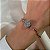Pulseira Difusor - Pingente 10mm Mini - Flor da Vida - Prateado - Aço Inox - Imagem 2