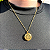 Colar Difusor - Pingente 20mm - Girassol - Dourado - Aço Inox - Imagem 2