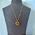 Colar Difusor - Pingente 20mm - Girassol - Dourado - Aço Inox - Imagem 5