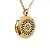Colar Difusor - Pingente 20mm - Girassol - Dourado - Aço Inox - Imagem 1