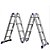 Escada articulada 14 degraus 4mX4m marca real - Imagem 1
