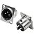 Conector Cannon PCI – Cannon Macho Furo Diagonal – Metálico - Imagem 1