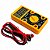 Multimetro Digital Portátil Com Bip Lcd Teste Amarelo Origin - Imagem 1