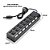 Hub 7 Portas Usb 2.0 Com Switch E Led Indicador - Imagem 2