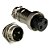 Par - Conector De Microfone Mike Femea / Macho 2 Pinos - Imagem 1