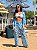 Conjunto Dubai Calça e Chemise - Estampa Azulejo Azul - Imagem 4