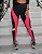 Calça Legging Fitness Preta com Detalhes Rosa Neon e Prata - Imagem 1