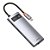 Hub Baseus Tipo C 6 IN 1 - Cinza - Imagem 1