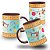 Caneca de Profissão Costureira ,Artesã ,Fita Métrica,fundo collor Personalizada com Nome - Imagem 1