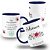 Caneca Nutrição Profissão Nutricionista Floral Colorida Com Nome - Imagem 1
