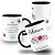 Caneca Nutrição Profissão Nutricionista Floral Colorida Com Nome - Imagem 4