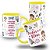 Caneca Professora de Educação Fisica Infantil Tia com Frase e Nome - Imagem 2