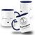 Caneca de Massoterapia Profissão Massoterapeuta Símbolo Colorida com Nome Personalizado - Imagem 3