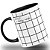 Caneca Ser Feliz Todos os Dias Personalizada Coração Minimalista - Imagem 2